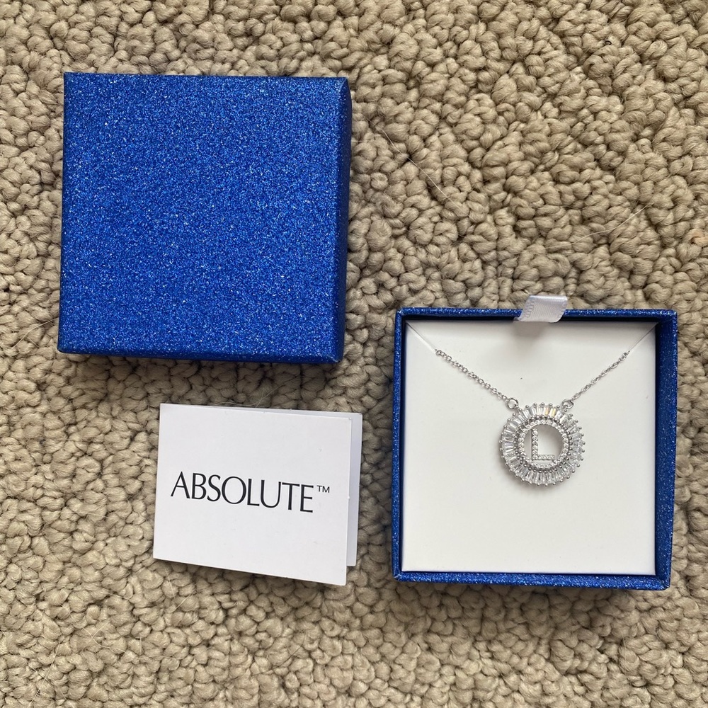 Absolute “L” initial necklace. Brand new!